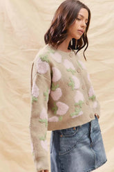 Strawberry Fruit All Over Button Sweater Cardigan So Me